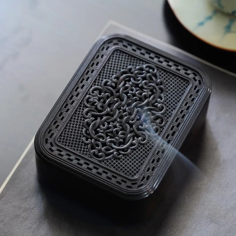 sandalwood burner box incense burner insert holder tray mahogany storage box