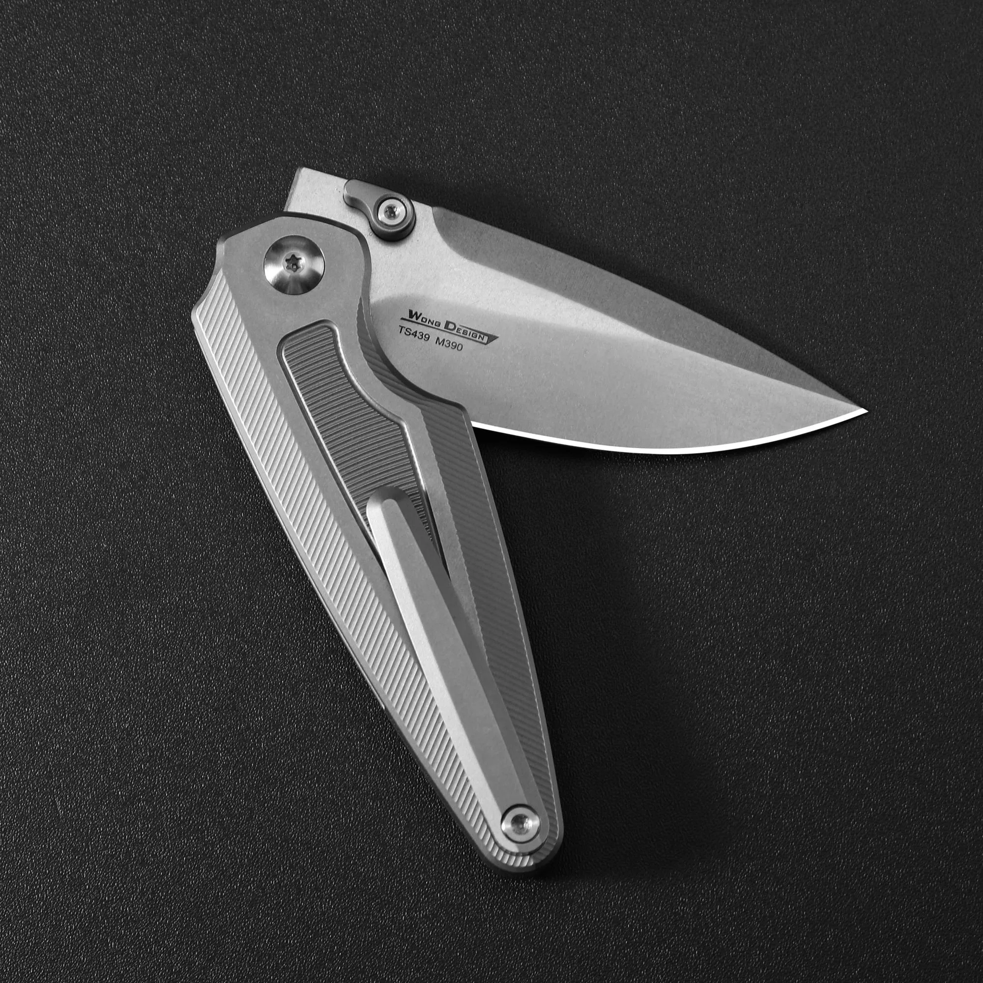 Twosun ts439 faca de bolso dobrável aço m390 lâmina resistente alça titânio ao ar livre tático acampamento multi ferramenta corte