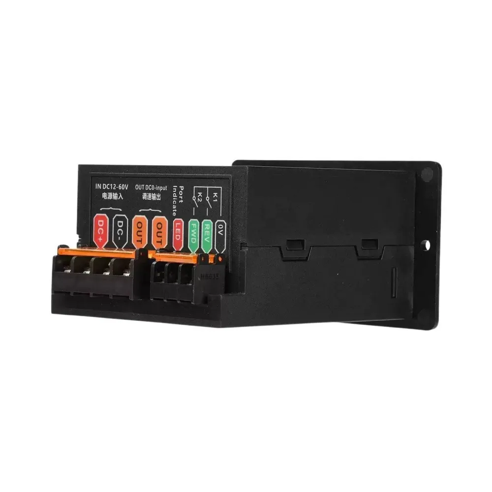 DC12-60V 15A Digital Display PWM Motor Speed Controller 20kHz High Power DC Motor Governor Forward Reverse Electronic Regulator