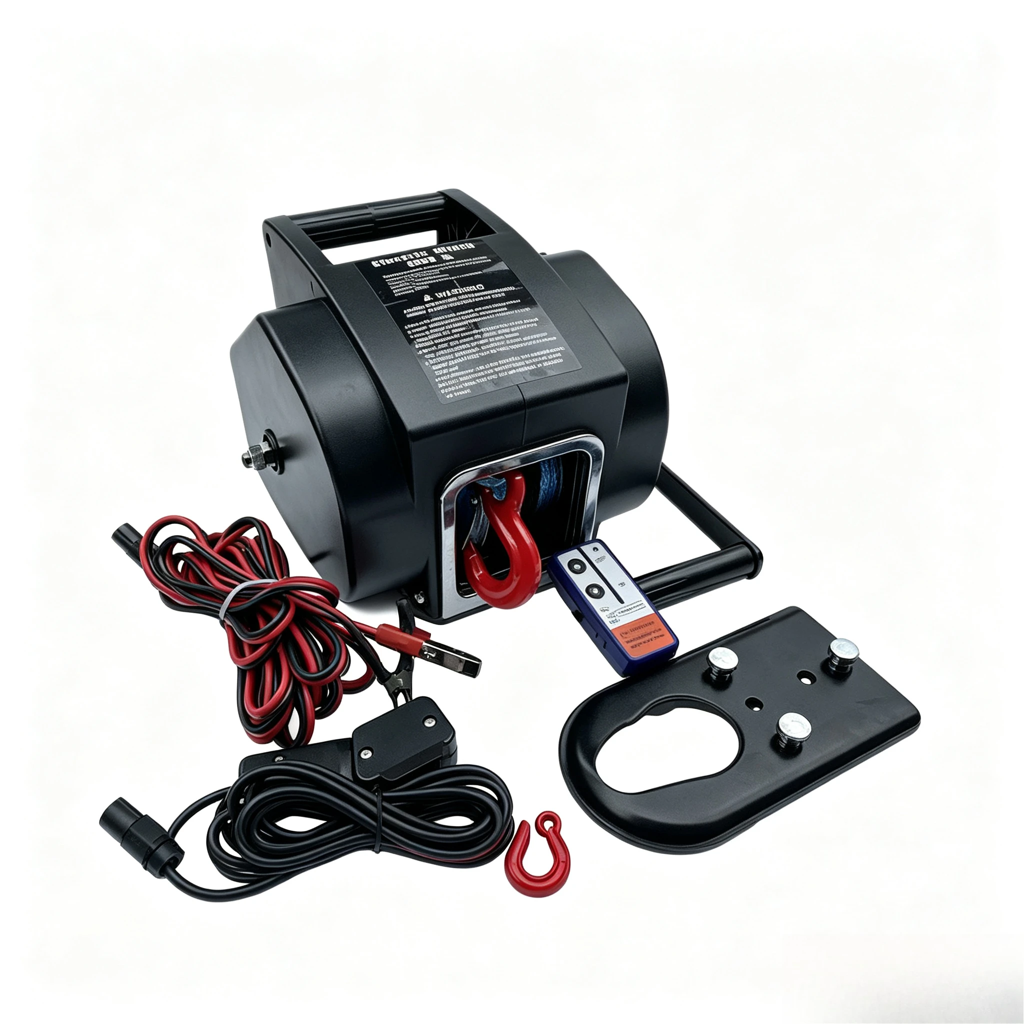 12V Electric Winch 5000-6500 LBS Portable Towing Equipment For Off-Road Vehicle Marine Self-Driving Travel Use