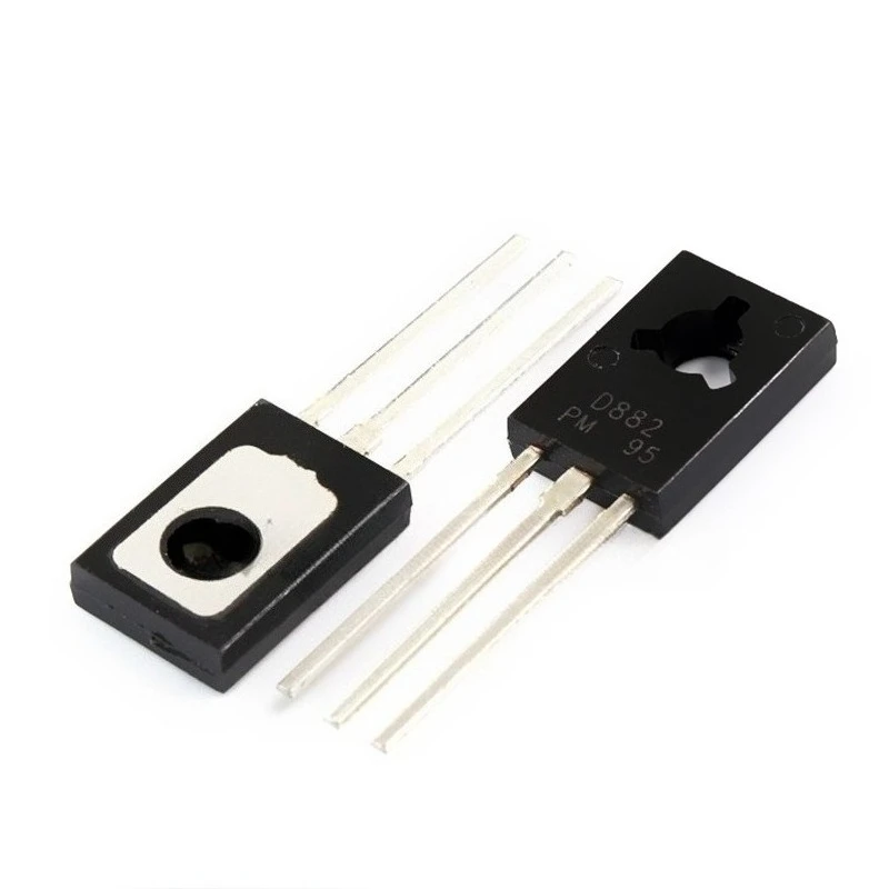 50pcs D882 NPN Power Transistor TO-126 30V 3A 100MHz for Audio Amplifier