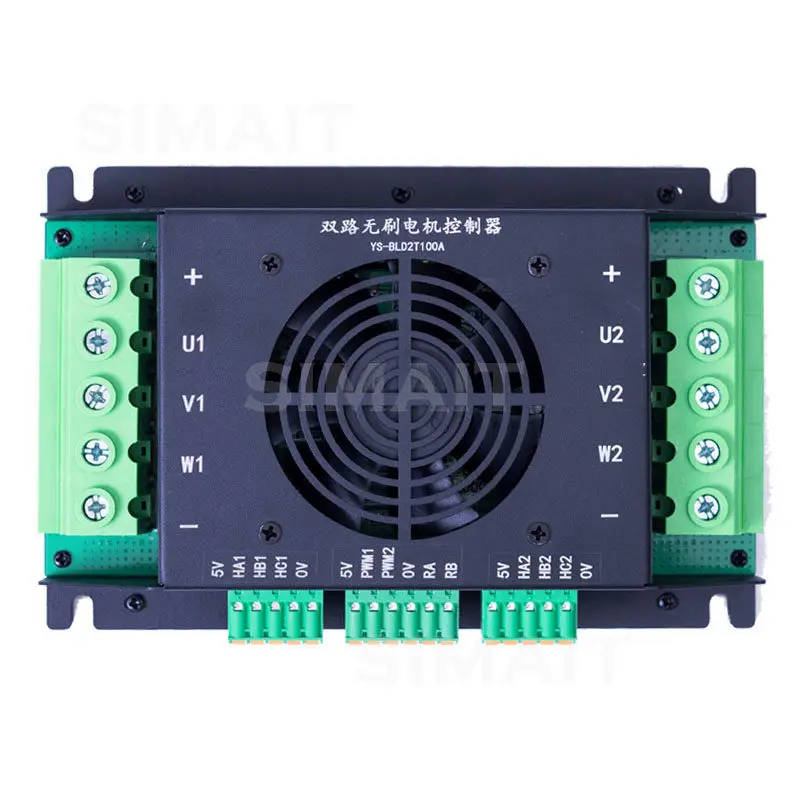 Dual Brushless Driver, Crawler Lawn Mower Controller Industrial Remote Control 750-2000W