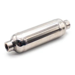 0.1L 304 Stainless Steel Air Storage Tank Small Vacuum Buffer Air Pressure Tank 1/4G Inlet Load Max 1.25MPA