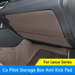 QHCP Car Co-pilot Anti-kick Pad Anti-dirty Protective Sticker Leather Trims Fit For Lexus NX 2022-2024 RX 2023-2024 ES 2018-2024