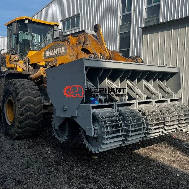 Front Mounted Snow Blower Attachment Road Snow Removal Equipment for Tractor and Mini Excavator Winter Large Area Snow Clearing