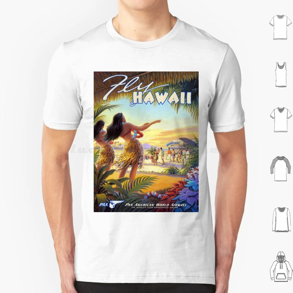 Welcome Dancing In Hawaii Poster T Shirt Men Women Kids 6xl Tourism Travel Airplane Gedhank Fly Hawaii Vintage Pasific