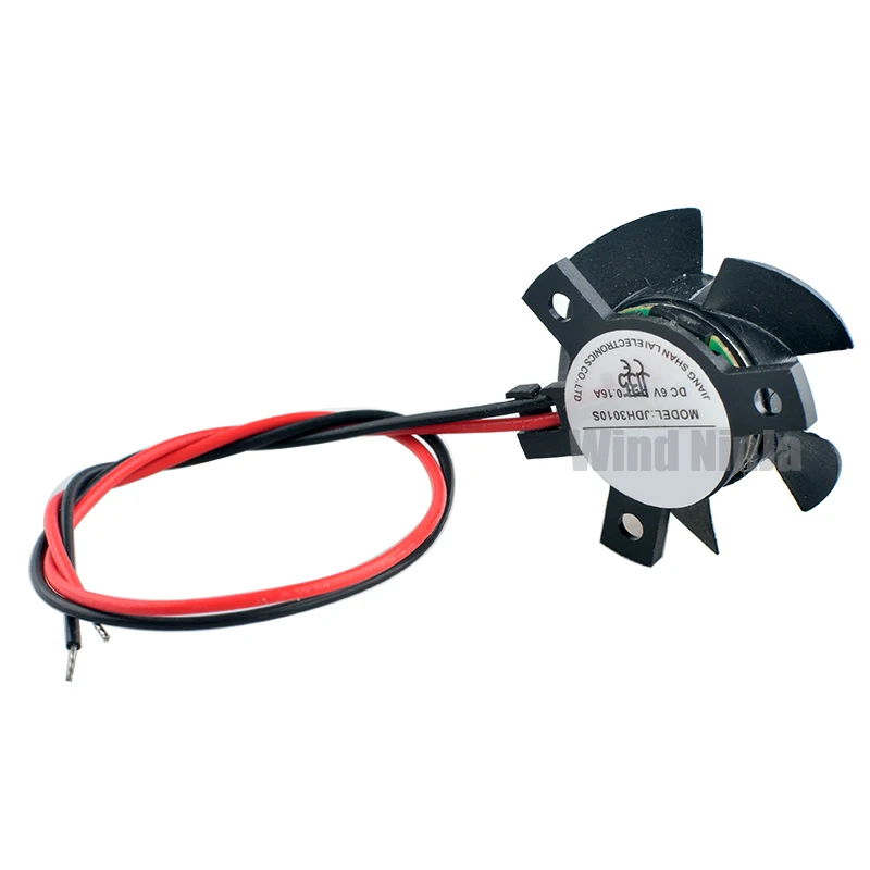 

JDH3010S 28mm Cooling Fan Car Light DC6V 0.10A 10000rpm with 19x19x19mm Hole Spacing for Electronic Components