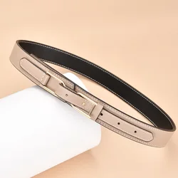 New Women's Leather Belt Simple and Fashionable Tunic Matching Dress High Quality Designer Girdle Belt All-match Trendy Products