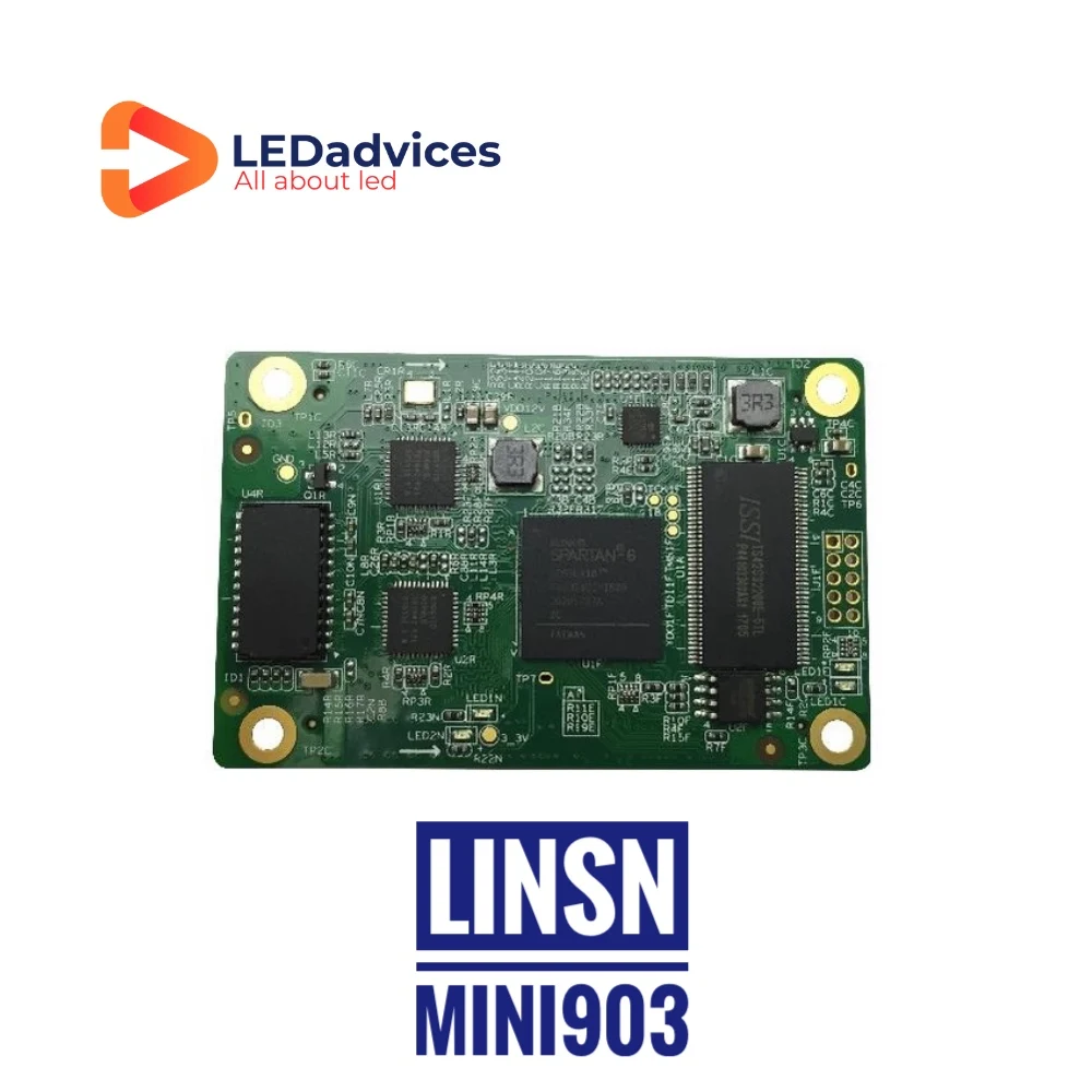 ระบบรับการ์ด LED Mini903ของ Linsn ระบบควบคุมการแสดงผลจอแสดงผล LED โมดูล LED การ์ดควบคุม LED สีเต็มรูปแบบซ่อมแล้ว