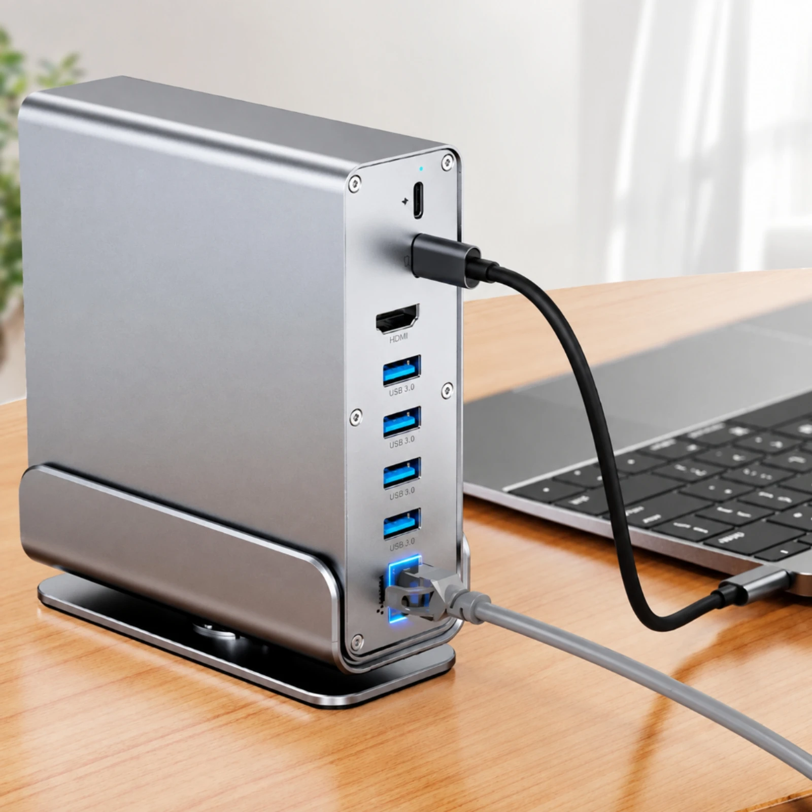 15-in-1 USB C Docking Station 4K 60Hz 15-in-1 USB-C Docking Station High-Speed Data Transfer Space-Saving for Home Office