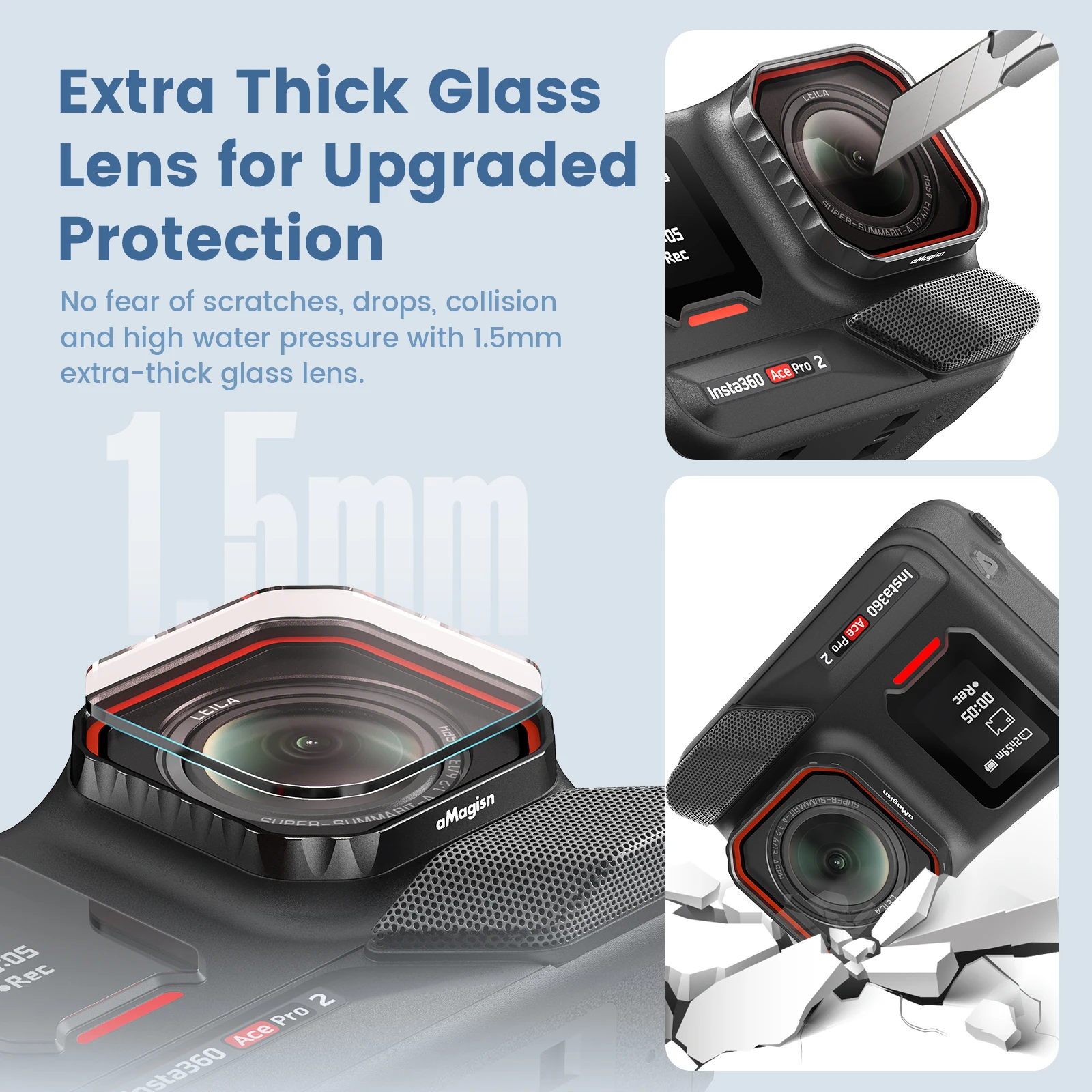 مجموعة مرشحات aMagisn CPL UV ND لـ Insta360 Ace Pro 2 ND8 ND16 ND32 ND64 مرشحات عدسة مقاومة للماء لملحقات Insta 360 AcePro2 #2