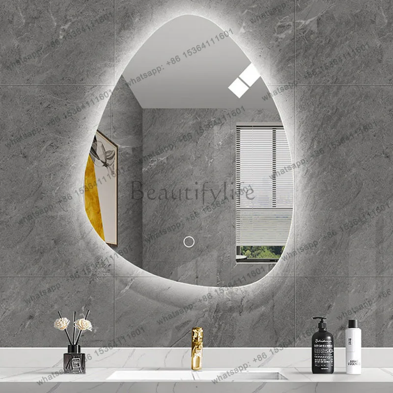 LD Irregular Wall Mirror Modern Decoration Accessories Aesthetic Makeup Items Mirror Funky Asymmetrical Espelhos