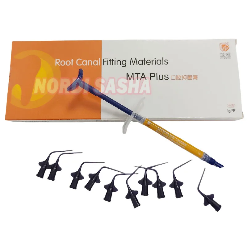 วัสดุอุดรากฟัน GUANY Dental MTA Plus ขนาด 1 กรัม/หลอดฉีดยา สำหรับอุดรากฟัน ยาฆ่าเชื้อในช่องปาก ซ่อมแซมช่องปาก