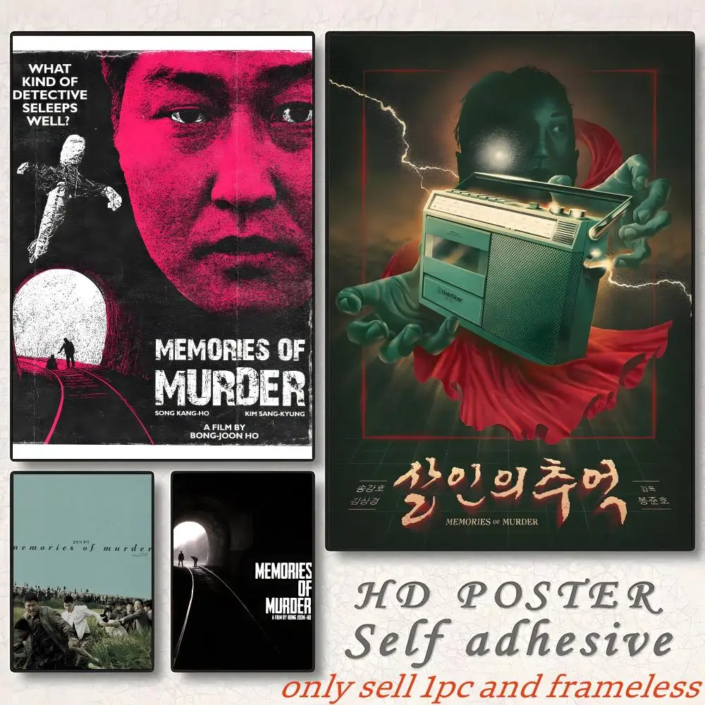 Crime thriller movies M-Memories of Murder Poster Home Living Bed Room Bar Hallway Sticky Wall Art Printing Aesthetic Decor