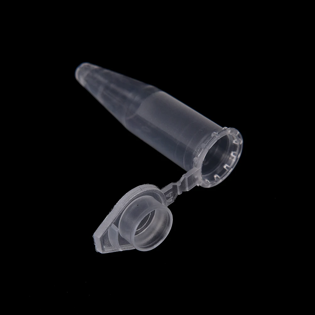 50 stuks 1,5 ml plastic centrifugetest met klikdop buis flacon container laboratoriumbenodigdheden
