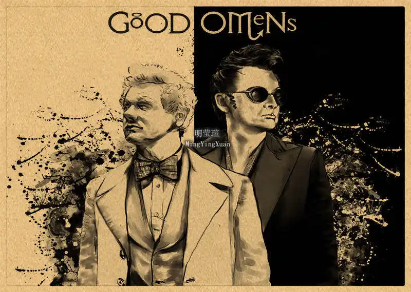 TV Good Omens Series Show Poster No Framed Poster Kraft Club Bar Paper Vintage Poster Wall Art Painting Bedroom Study Stickers