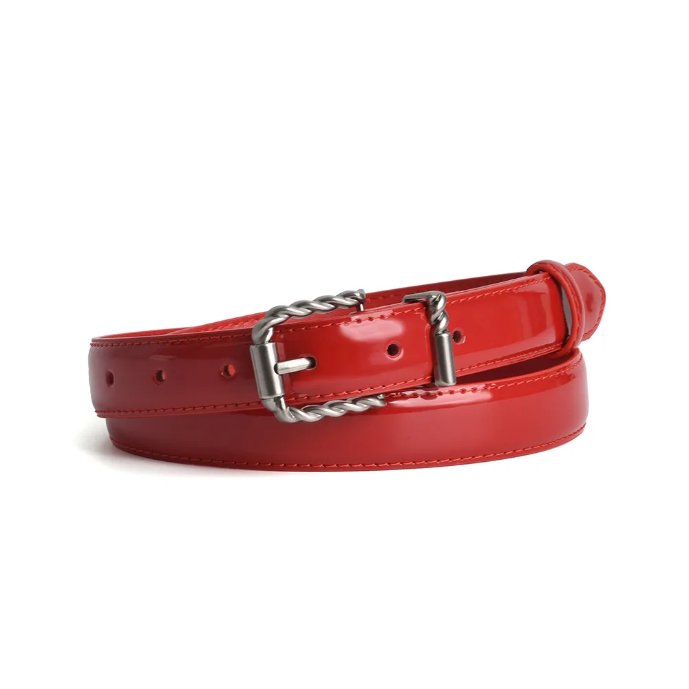 Vintage Braided Silver Buckle Pin Adjustable Waist Belts Women Full Grain Cow Leather Jeans Belts Corset Cowhide Cinturon Mujer