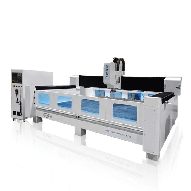 Heavy Duty Body 3D Stone Carving CNC Router Machine , Marble Stone Cutting Machine for Granite Engraving