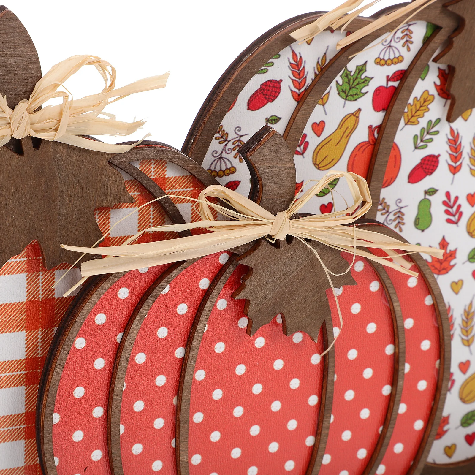 

1Set Wooden Pumpkin Decoration Rustic Handmade Artificial Pumpkin Prop for Thanksgiving Harvest Festival Fall Home Decor