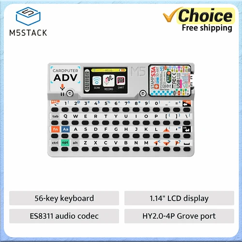 Imagen 1 del producto Tarjeta M5Stack Cardputer Adv ESP32, ordenador, placa de desarrollo programable de 56 teclas, Stamp-S3A para KIT de sistema inteligente IoT
