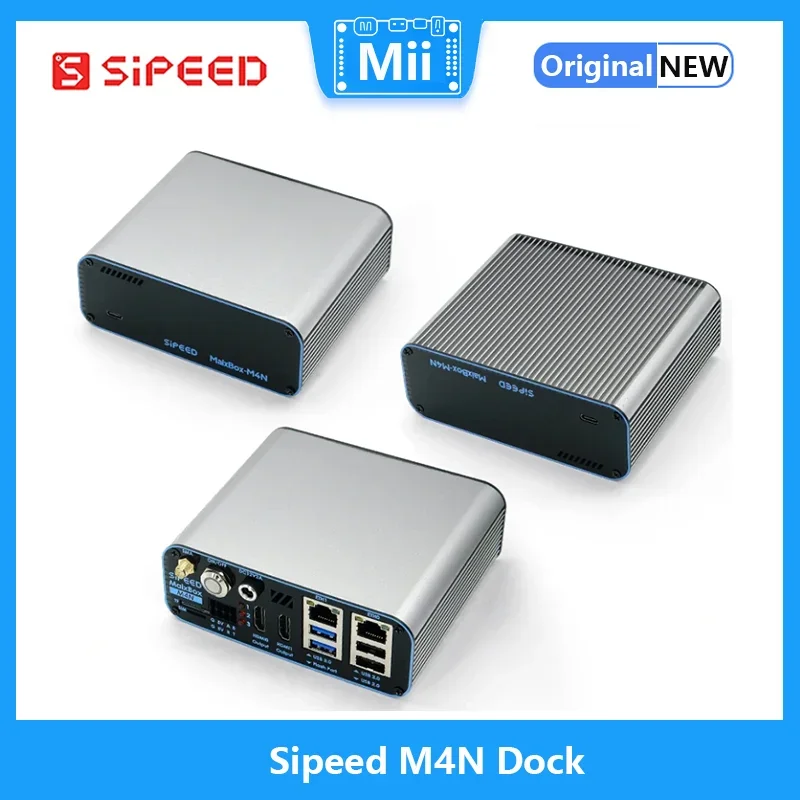 Sipeed M4N Dock AXera-Pi Pro AX650N 43.2T 32-Channel 8K H265 Dual Gigabit SATA AIBOX Edge Computing NVR