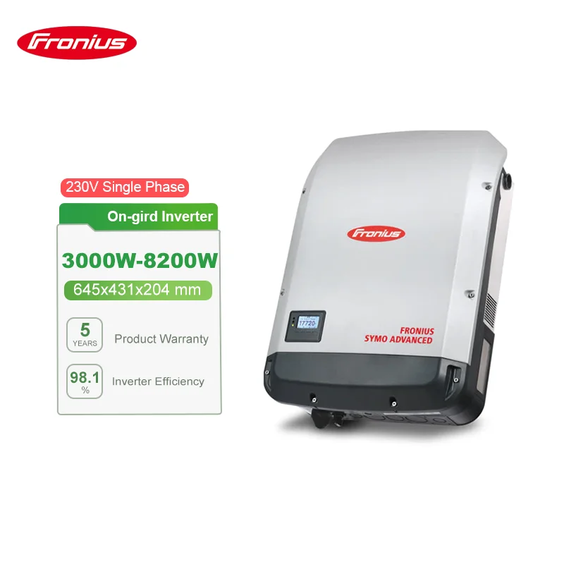 Fronius EU Stock Primo 8.2-1 مرحلة واحدة 8200 واط عاكس للطاقة الشمسية