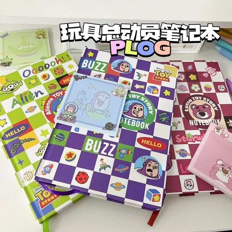 Disney Buzz Lightyear Lotso Alien periférico de anime cuaderno de estudiante de dibujos animados creativos regalo de festival de alta estética al por mayor.