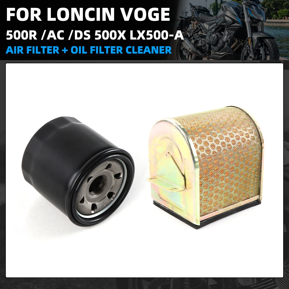 Motorcycle Oil Filter Original Air Filter For VOGE 500R 500AC 500DS 500X LX500-A Air Intake Cleaner Modification Accessories