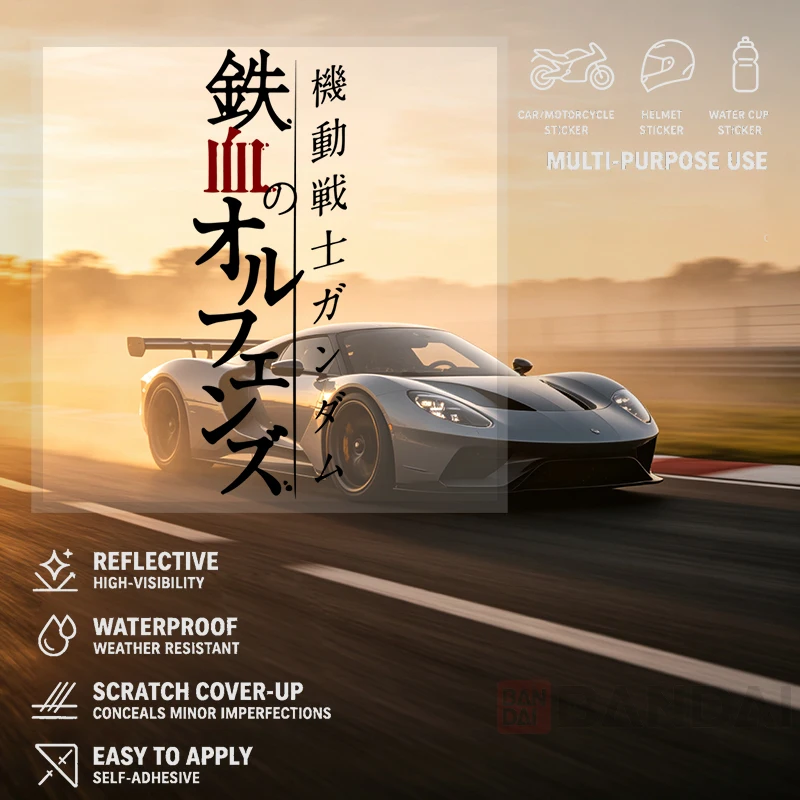 Car Stickers Mecha Robot Vinyl Decal Waterproof Die Cut UV Resistant for Car Exterior Fuel Cap Auto Decor