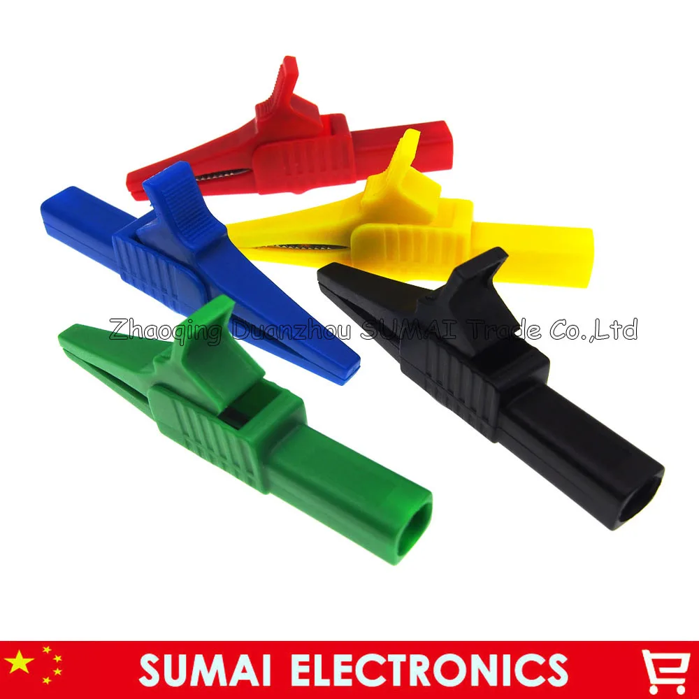 Alligator clip with 4mm banana socket,CATIII 1KV/MAX.32A,Five Color choose