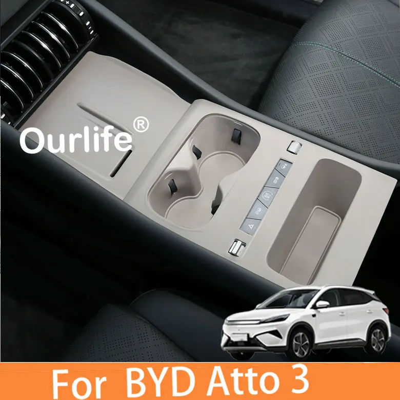 Tapis en silicone pour console centrale, pour accessoires BYD Atto 3 Evo 2026, antidérapant, imperméable, résistant aux éclaboussures et aux températures extrêmes