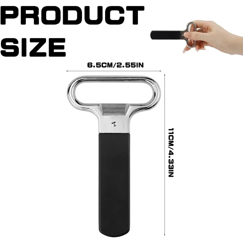Ah-So Opener Wine Opener Bottle Opener Two-Prong Cork Puller Dual-Use Handheld Bottle Opener with Dustproof Cover