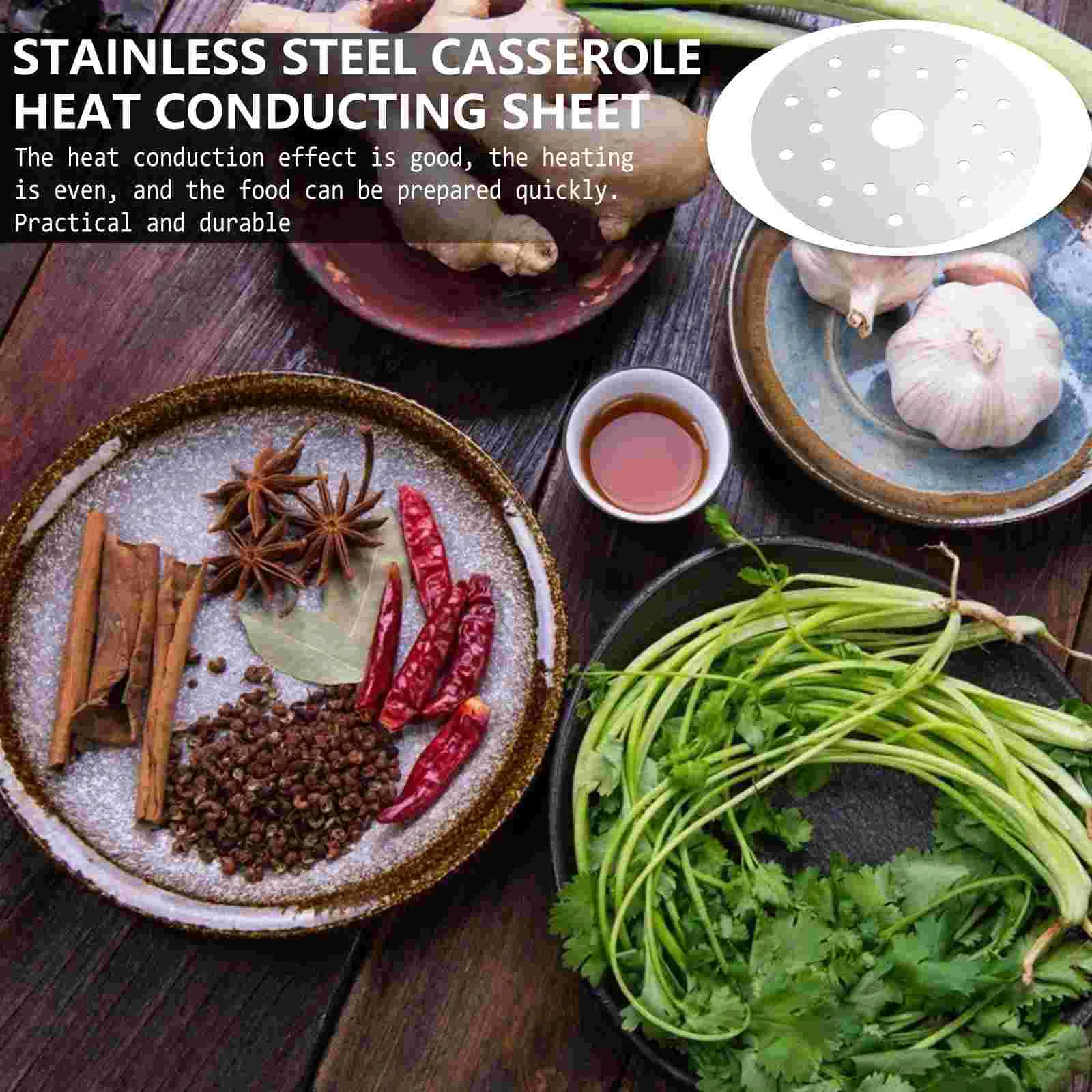 Cookware 13.7/16.5cm Induction Cooker Heat Diffuser Disc Adapter Plate Saucepan Stainless Steel Cooking Hob Converter