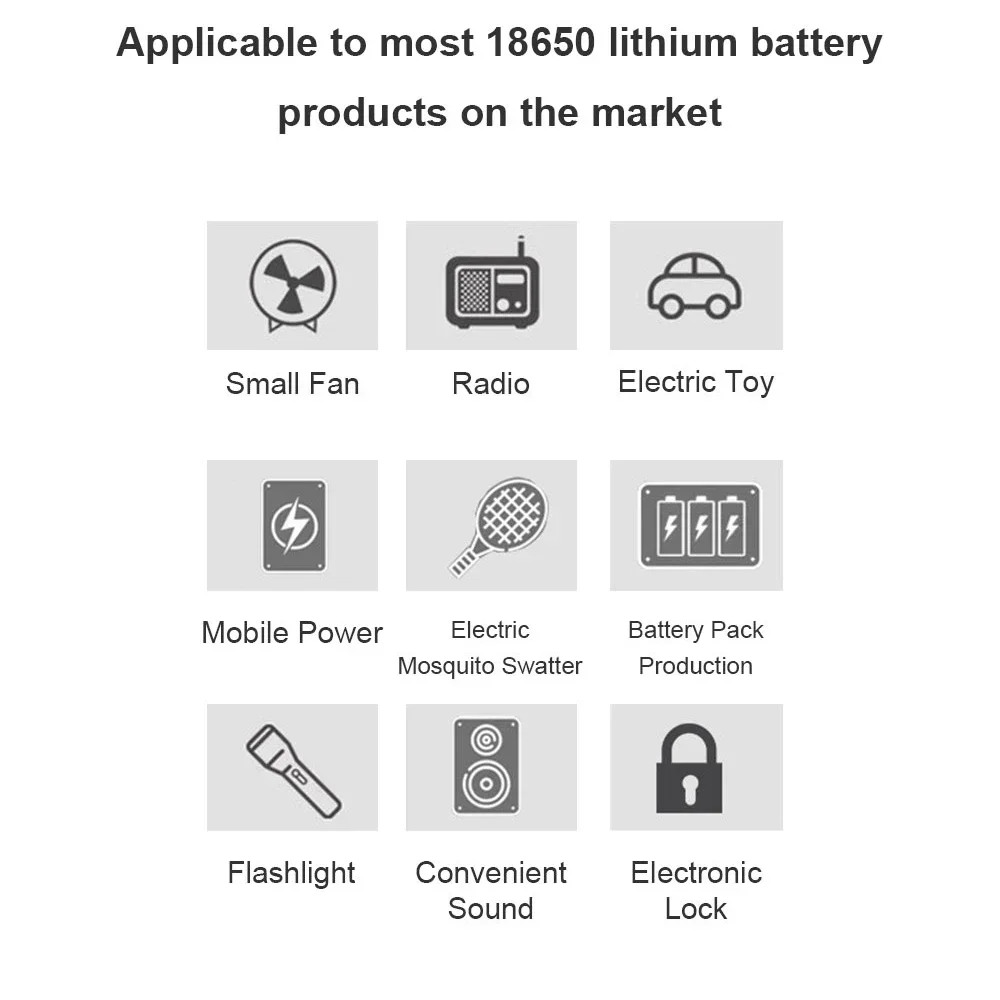 Long-lasting 3.7V18650 1200mah Rechargeable Batteries for Doorbell Flashlight Laser Pointer Loudspeakers Microphone Electric Toy