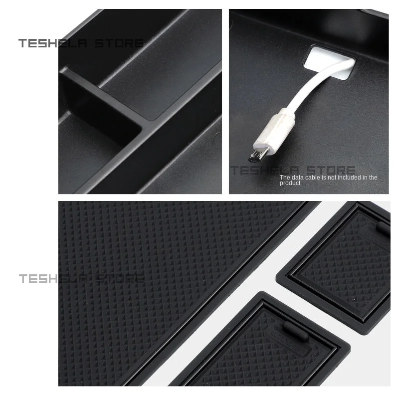 For Jetour T2 Traveler 2023 2024 Car Central Armrest Storage Box Content Center Console Accessories Stowing Tidying Plastics