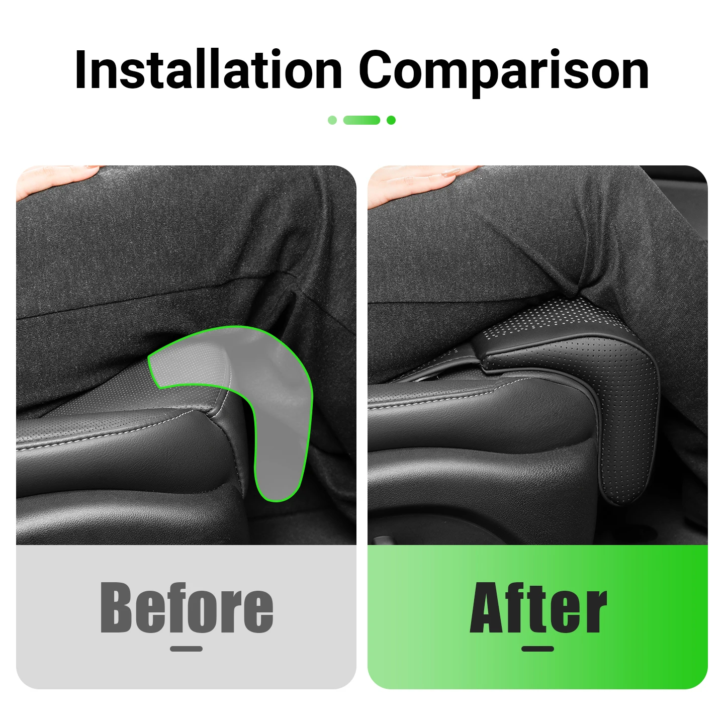Universal Car Leg Support Extension Seat Cover Extender Leg Rest Cushion For Peugeot 2008 E2008 3008 5008 206 207 301 307 308
