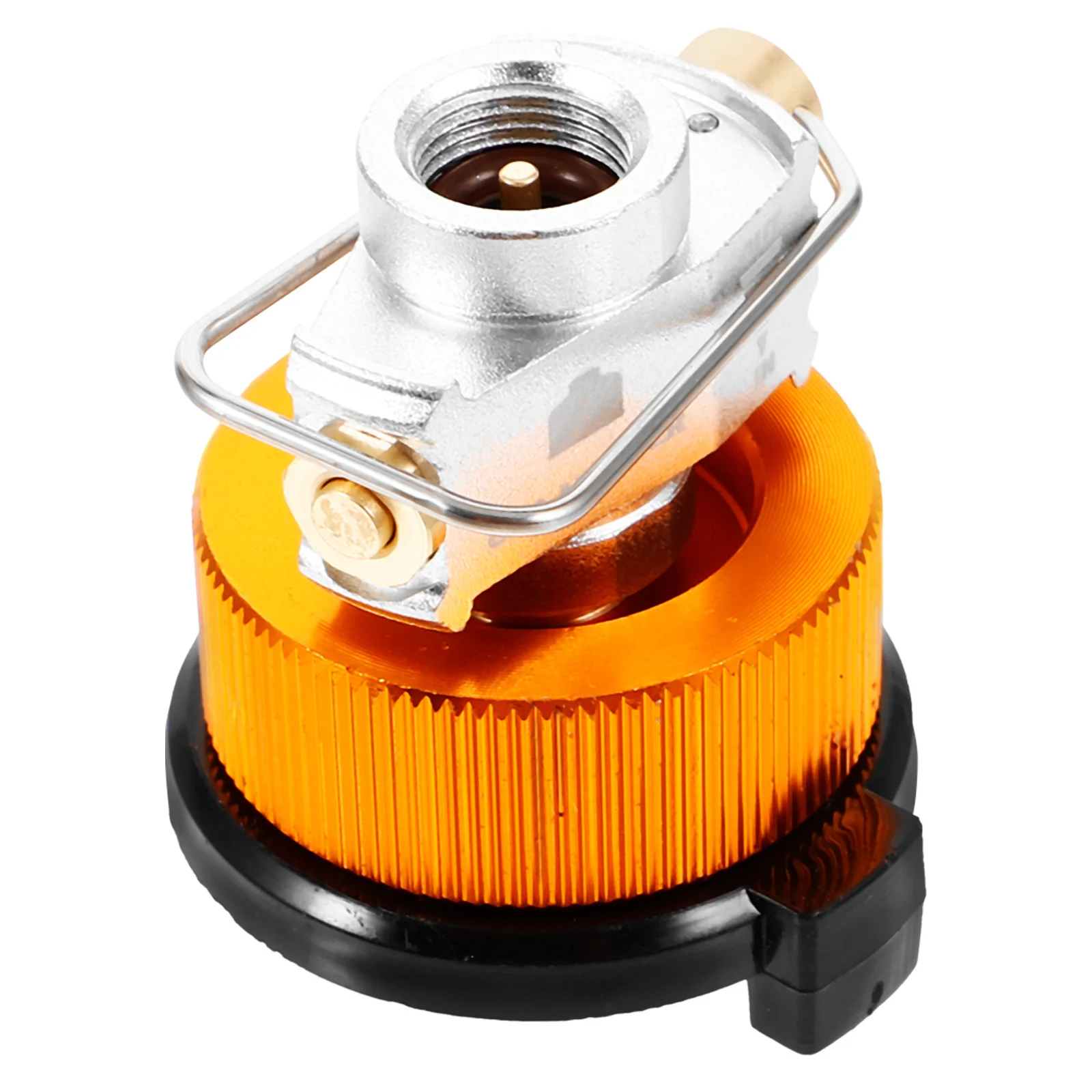 

Small Propane Adapter Steel Material Portable Camping Gas Tank Converter Outdoor Stove Connector Gas Tank Converter