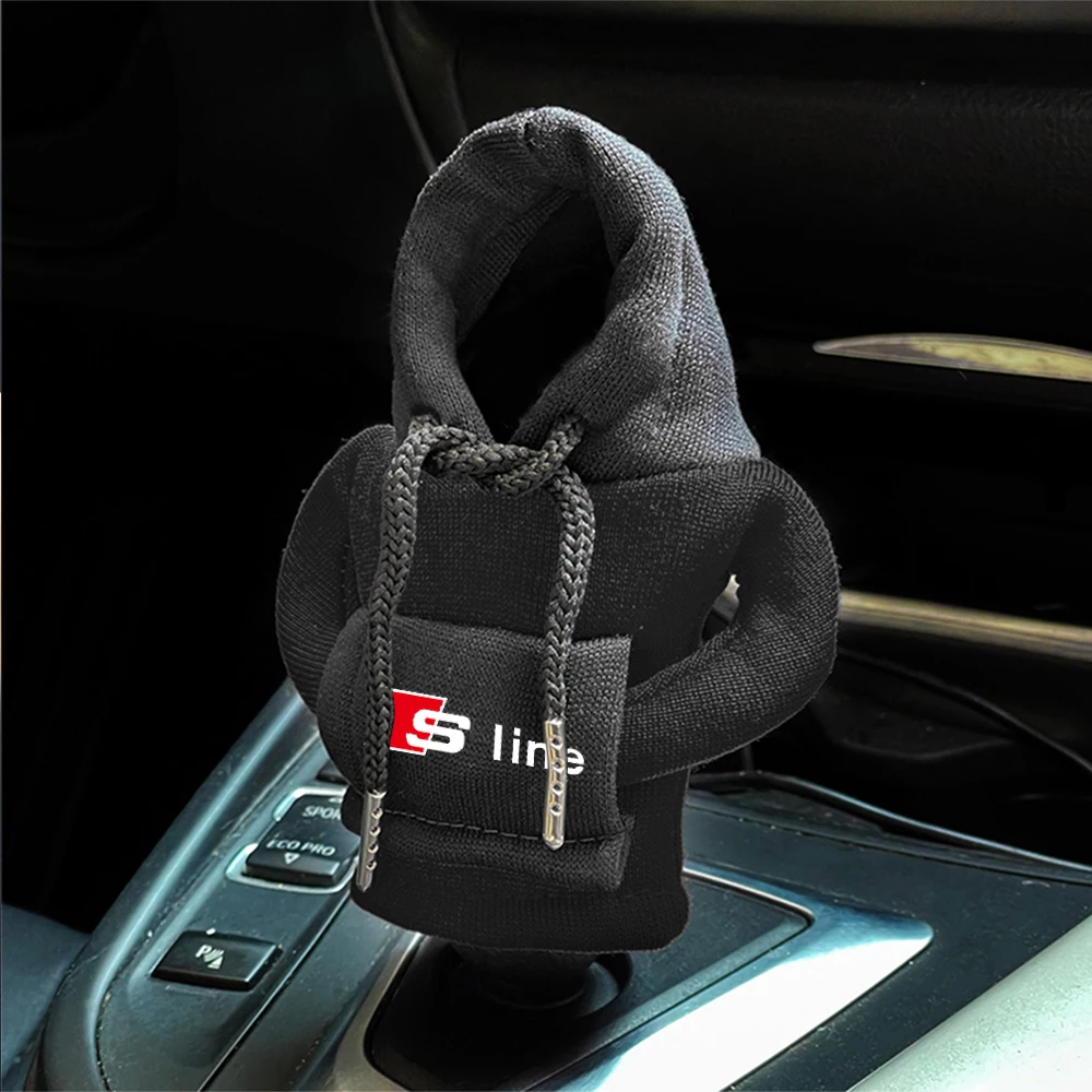 For Audi A4 A3 A5 A6 A1 A7 A8 Q2 Q3 Q5 Q7 RS S Line C7 C6 Fashion Hoodies Car Gear Shift Cover Handle AntiSlip Cover accessories