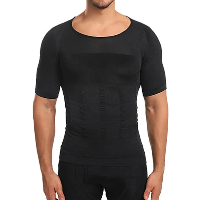 Tummy Controle Gordel Mannen Afslanken Body Shaper Compressie Shirts Fitness Ondergoed Vetverbranding Shapewear Abdominale Binder Corset