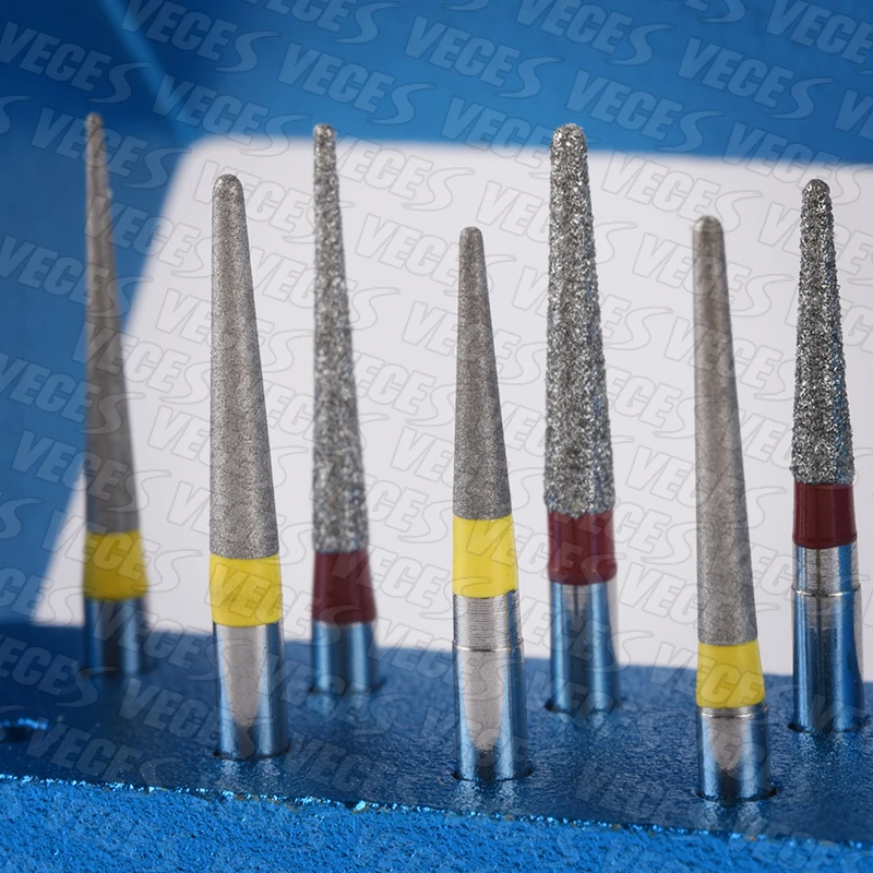 Fresas de diamante Dental finas Extra finas tipo TR, taladros de fresas para odontología estándar, herramientas de dentista FG, fresa de alta velocidad de 1,6mm, 10 Uds.