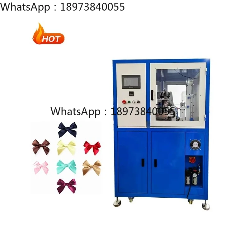 Automatic Fabric Butterfly Ribbon Bow Making Tying Maker Machine Ribbon Bow Maker Tie Making Knot Tying Machine for Gift Boxes