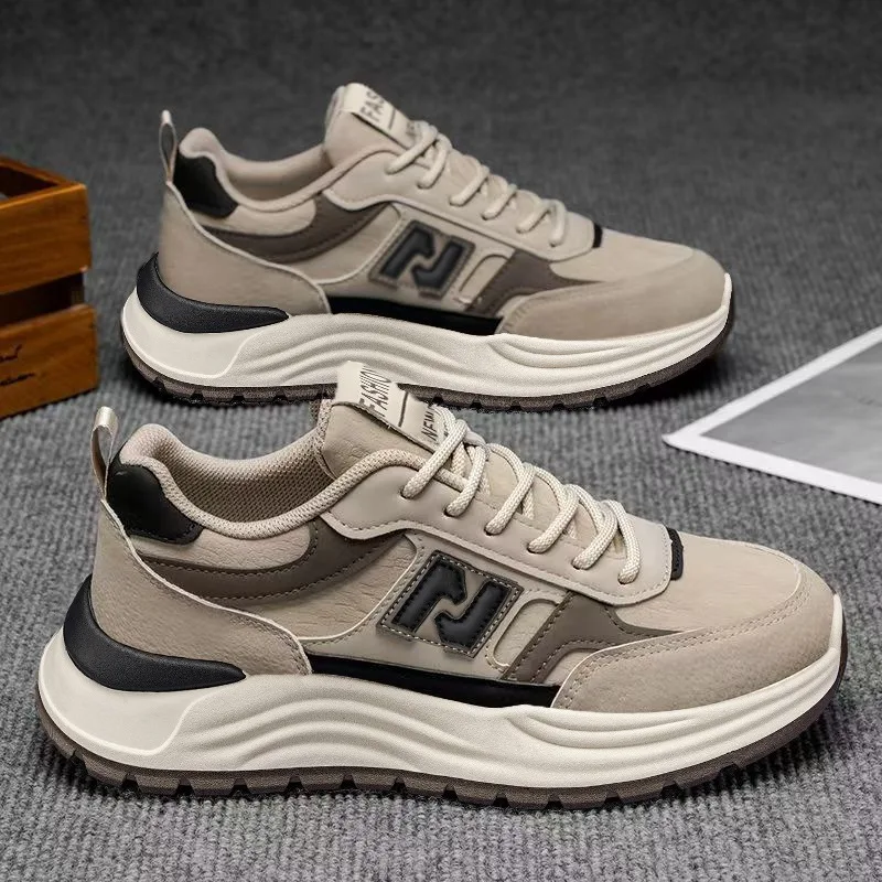 Men's Summer New Breathable Lightweight Anti-slip Durable Multi-purpose Comfortable Height-increasing Soft-soled Running Sneaker