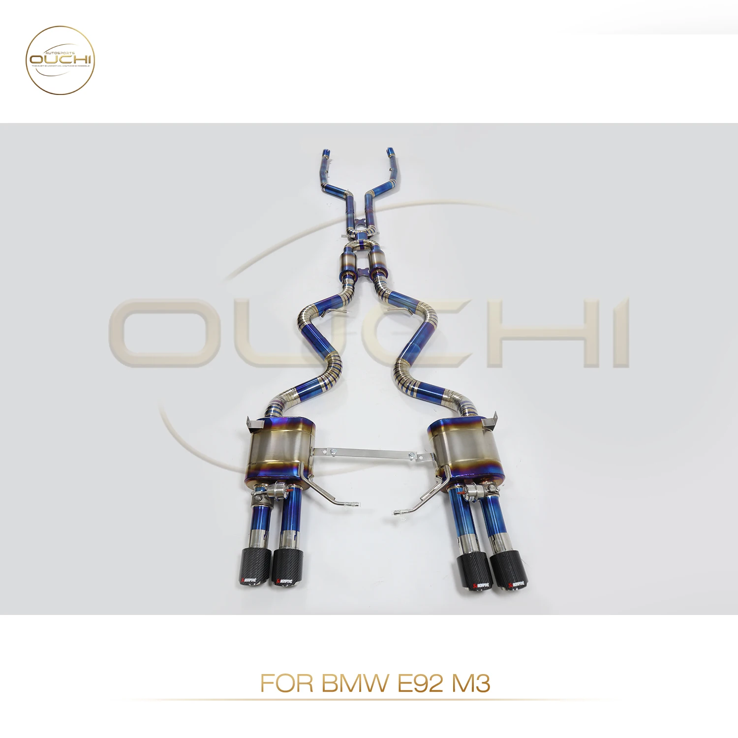 

OUCHI Factory Direct Sales High Performance For BMW E92 M3 Titanium Alloy Exhaust Catback With Muffler Tips Car Accessories