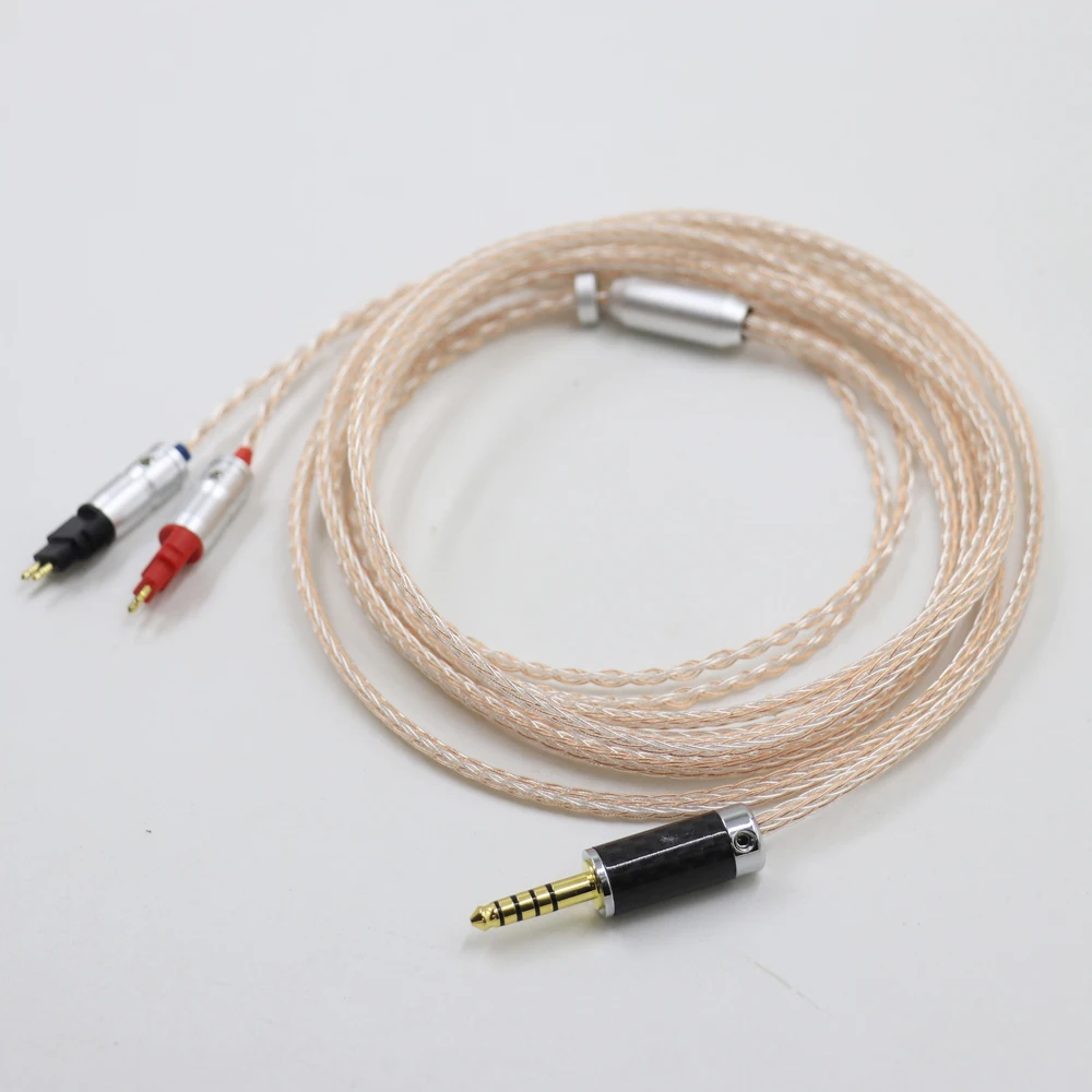 Balanced 2.5mm 4.4 6.5 xlr 16 Cores PC OCC Copper Silver Mixed Headphone Cable For Sennheiser HD580 HD600 HD650 HDxxx HD660S