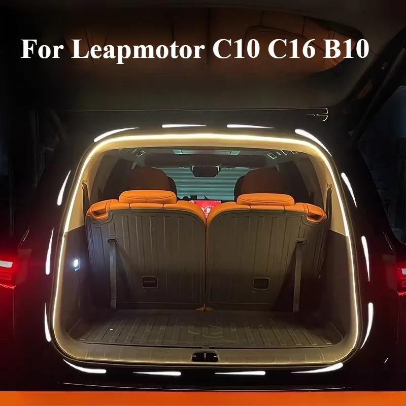 

For Leapmotor C10 C16 Trunk Ambient Light, Full Circle Streamer Lamp, Rear Box Modified Accessories