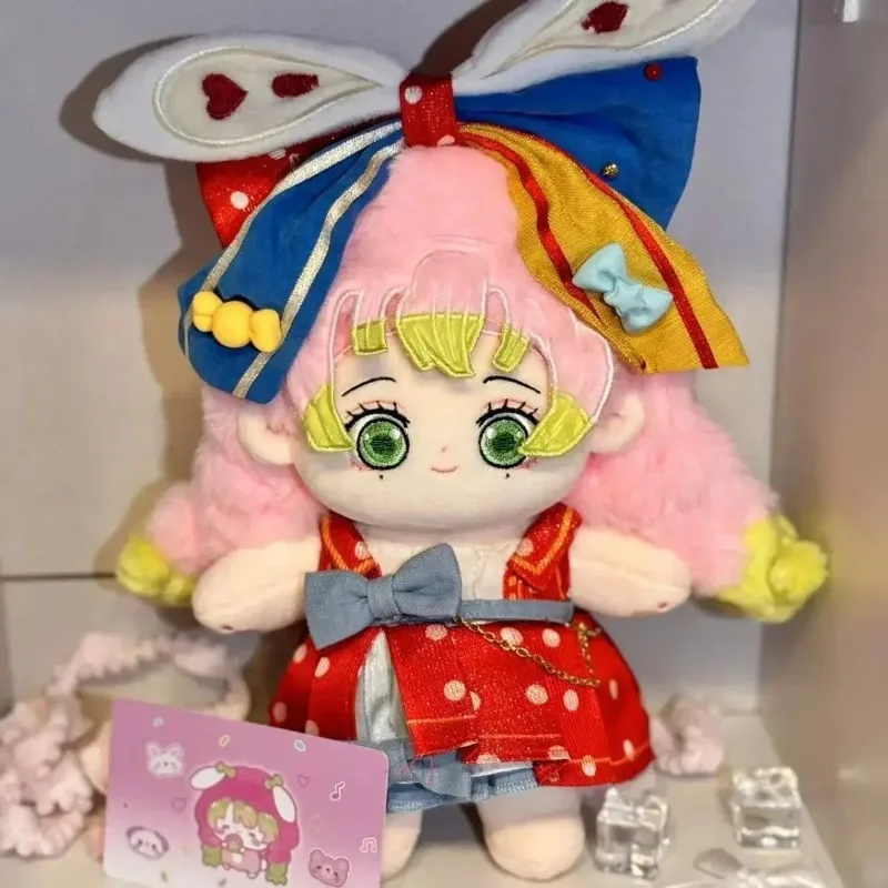 Anime Girl Kanroji Mitsuri Attribute Cosplay Peluche Bambola di cotone Farcito Corpo Cartoon Dress Up Vestiti Giocattolo di cotone 20 cm