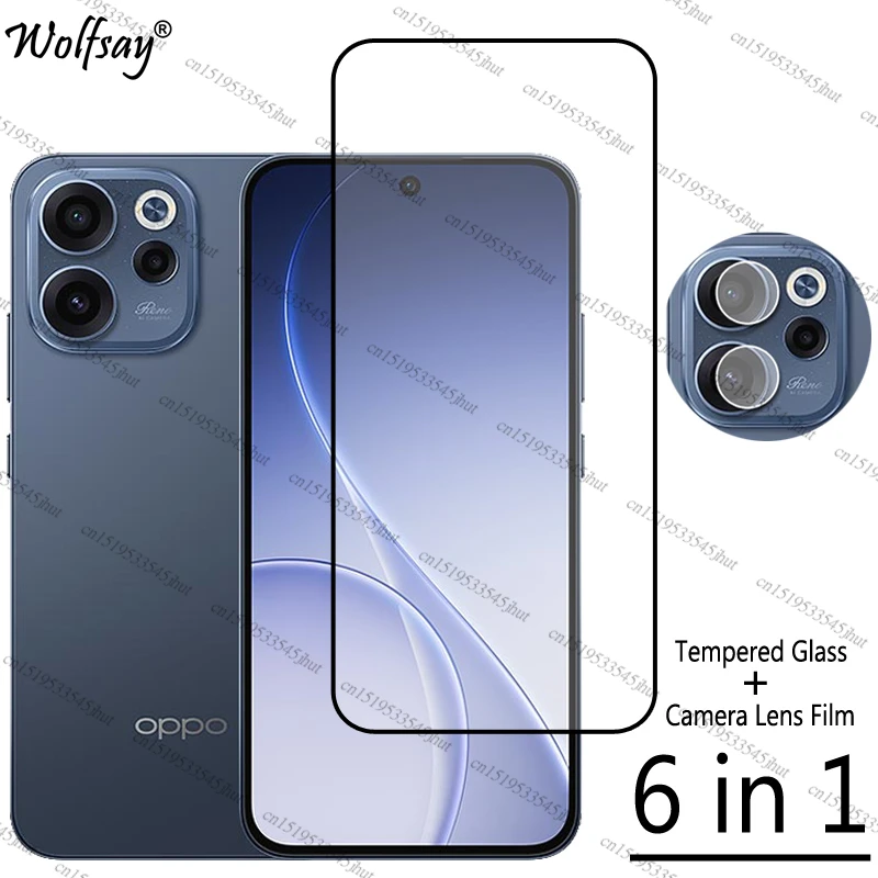 

Закаленное стекло с полным покрытием для Oppo Reno 15F Защитная пленка для экрана Oppo Reno 15F Защитное стекло для объектива камеры для Oppo Reno 15F Glass