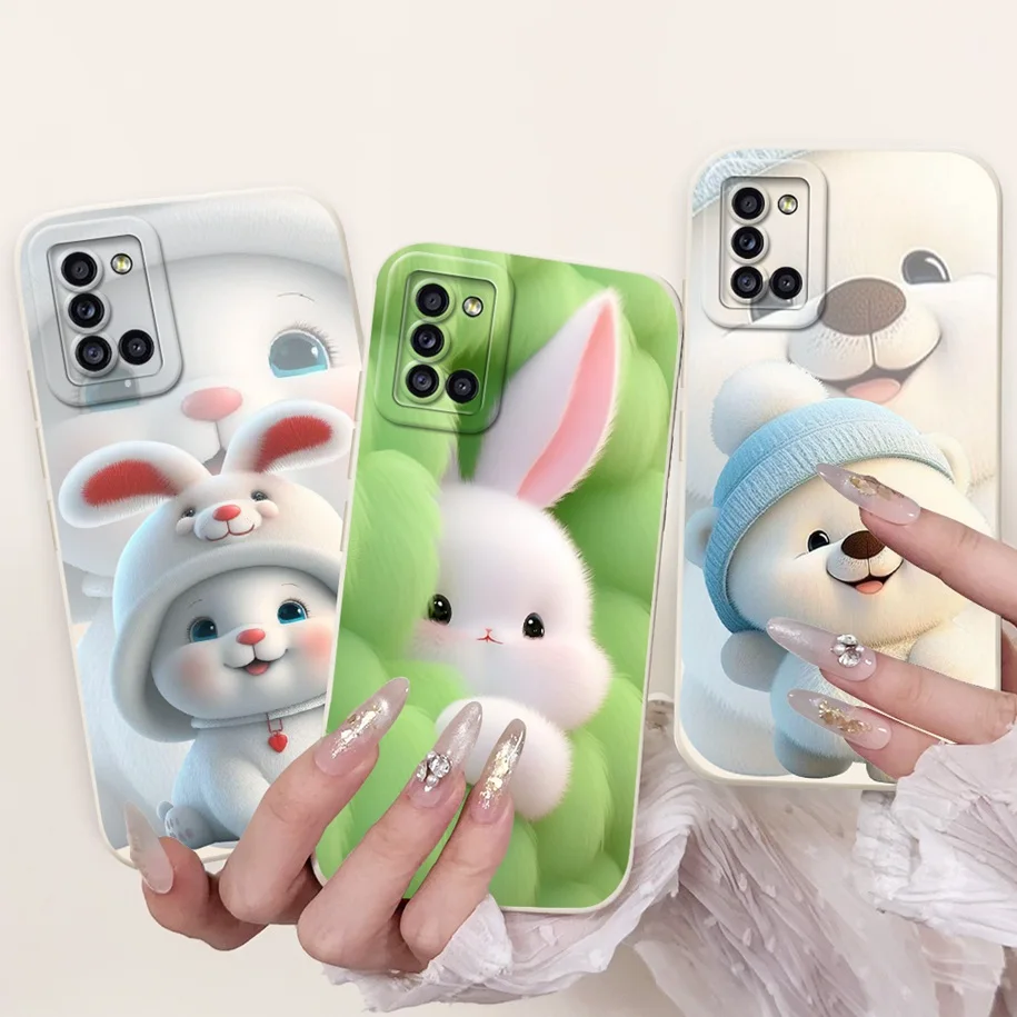 Case For Samsung Galaxy A51 A71 A31 Phone Cover Cute Panda TPU Silicon Camera Protection Back Cover For Samsung A 51 71 31 Funda