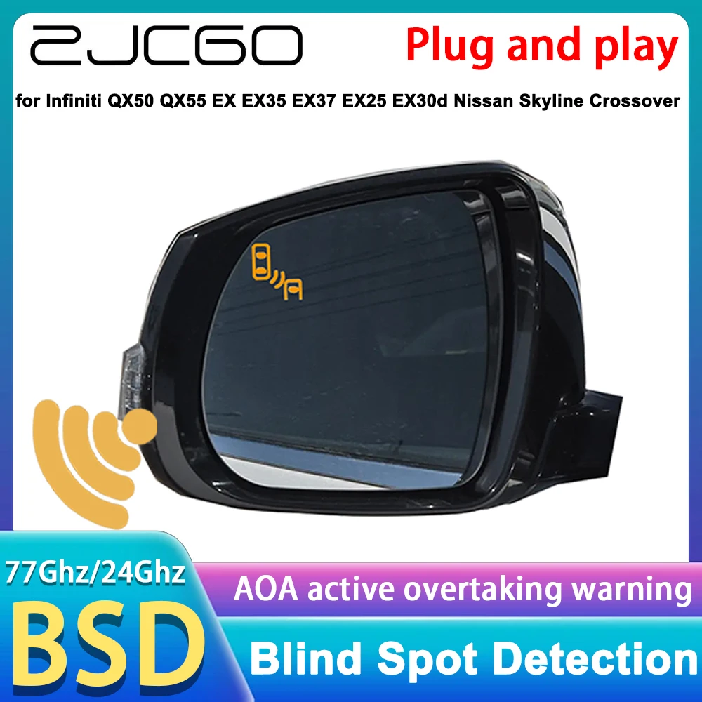 

for Infiniti QX50 QX55 EX EX35 EX37 EX25 EX30d Nissan Skyline Crossover Blind Spot Warning Information Detection BSW BSI System