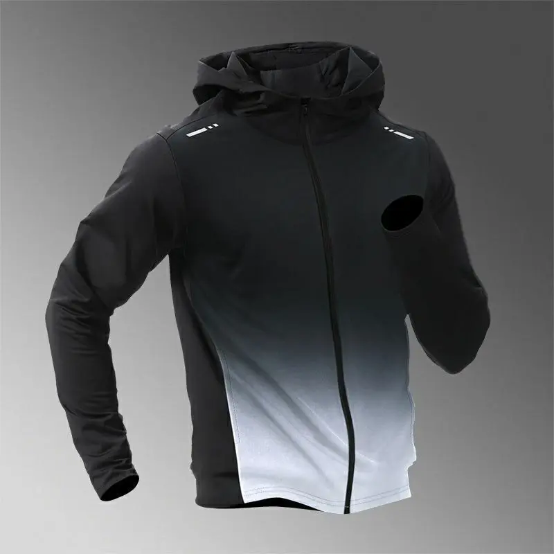 

Long Sleeve Hiking Waterproof Jacket Men Camping Running Sun-Protective Windbreaker Quick Dry Breathable Outdoor Sport Coat